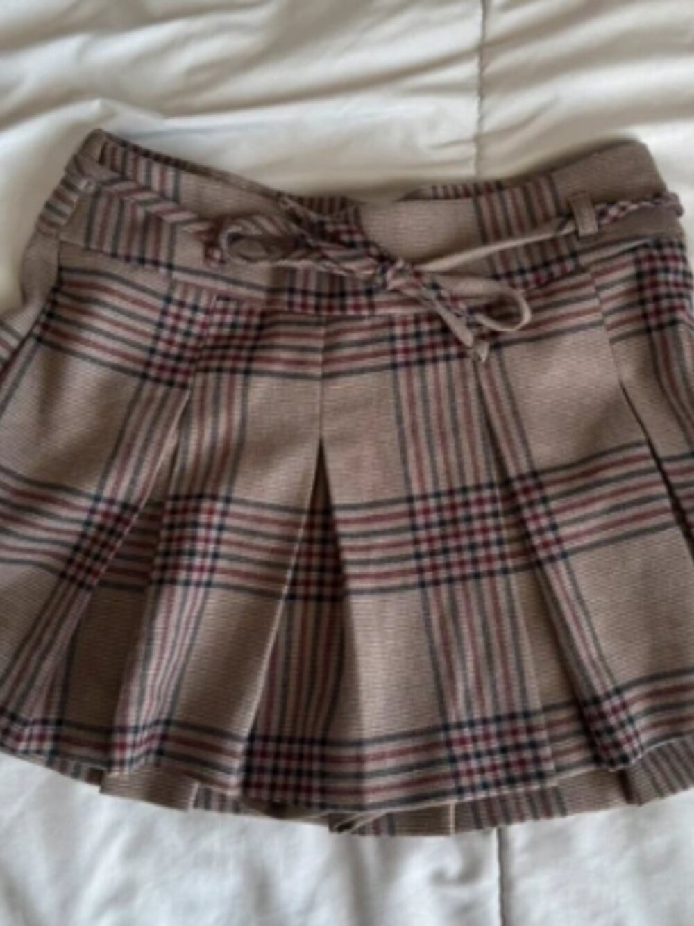 Hollister classic plaid pleated skirt